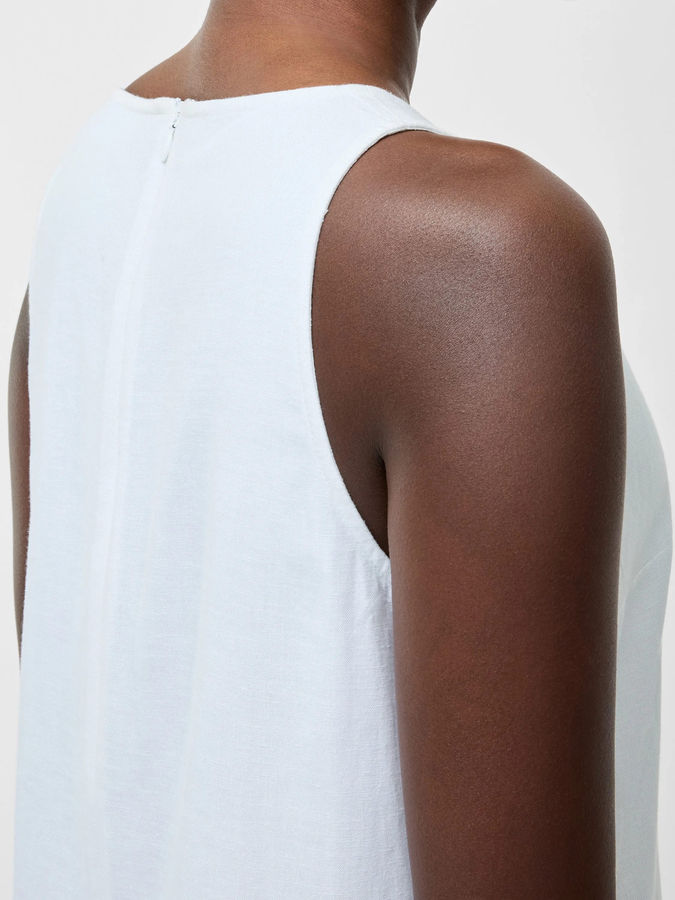 Linen Mix Shift Dress