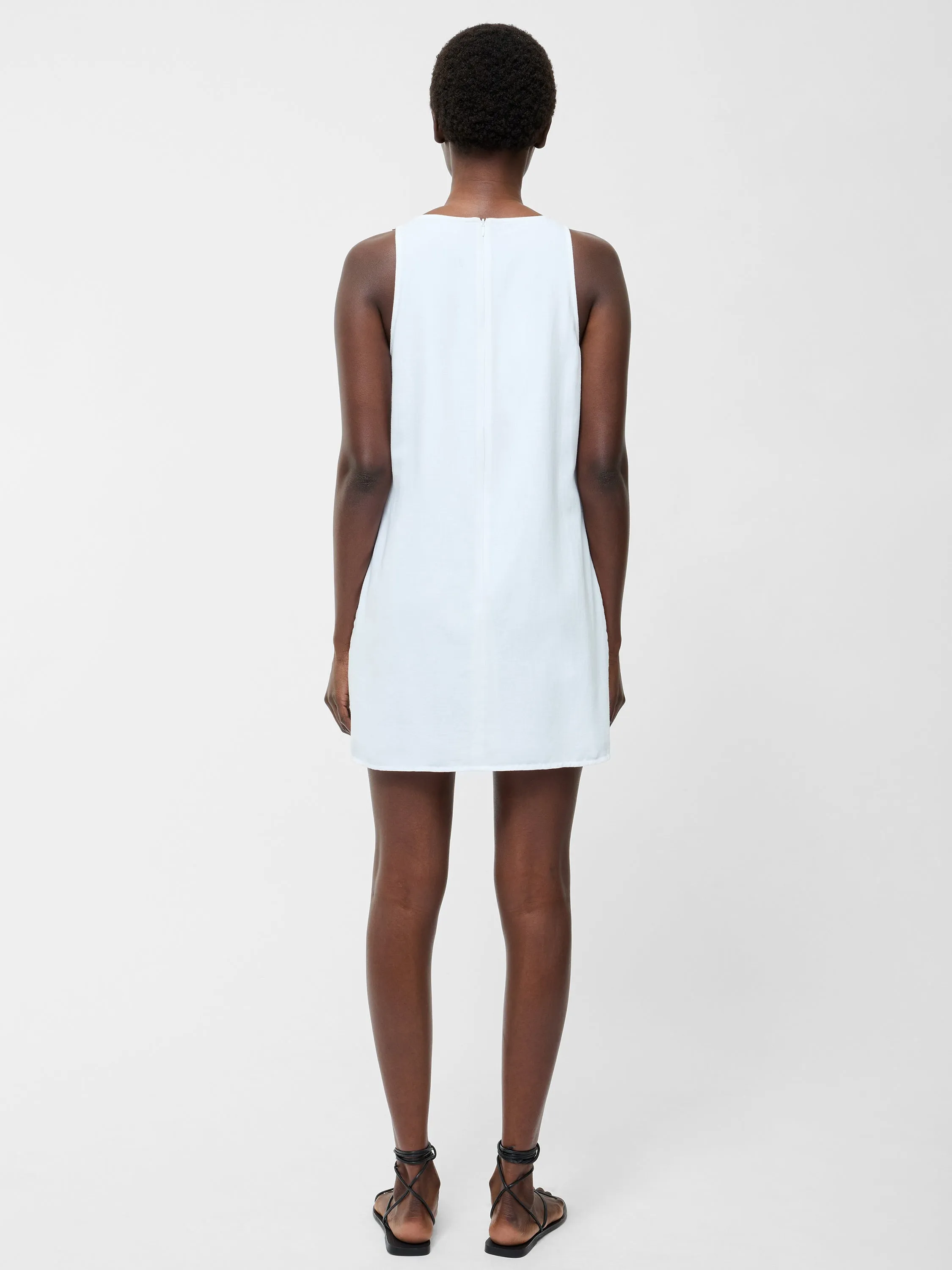 Linen Mix Shift Dress