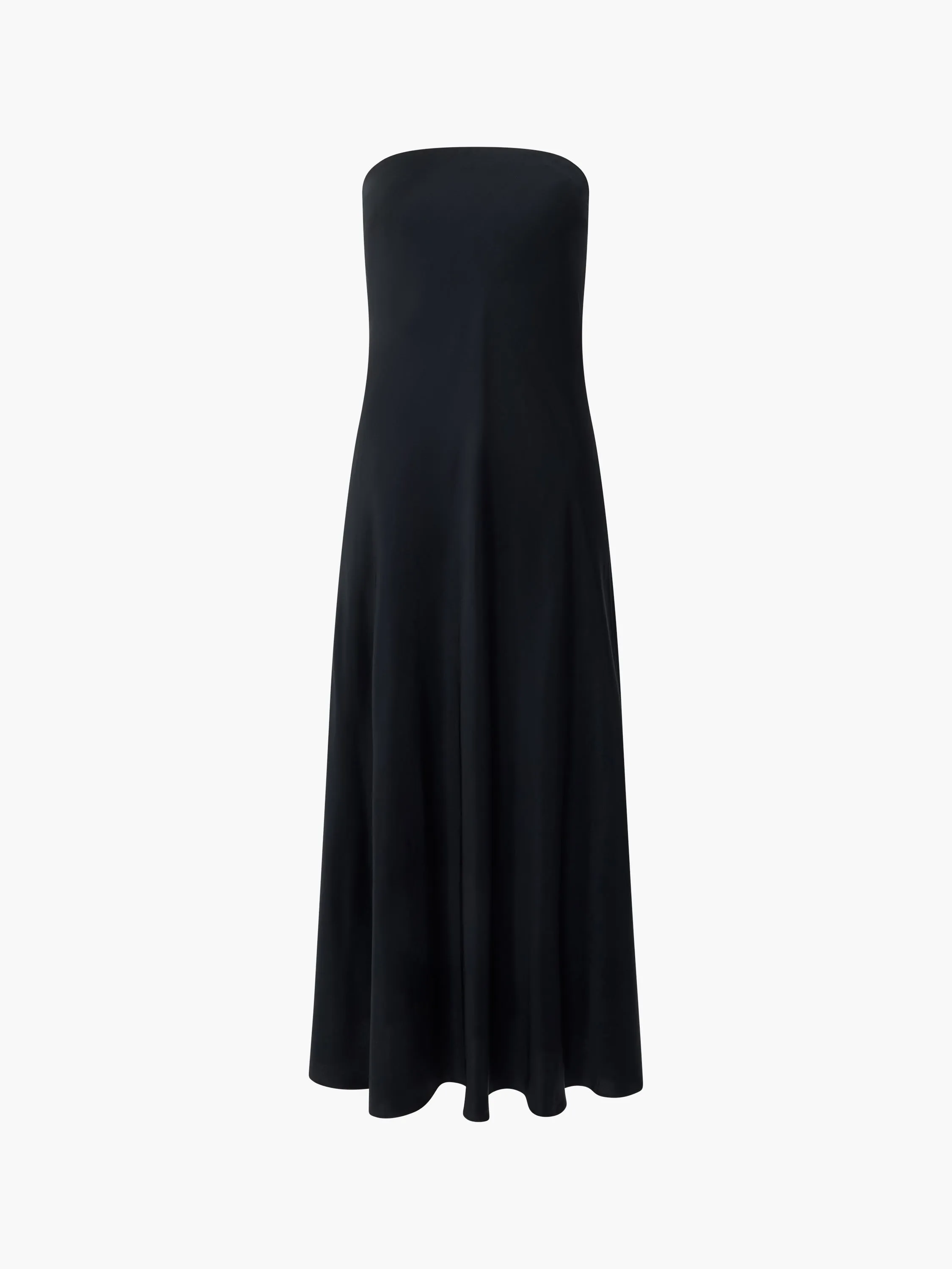 Oona Satin Bandeau Midi Dress