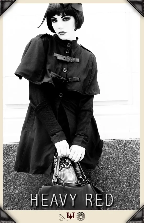 Ophelia Darkly Caped Coat