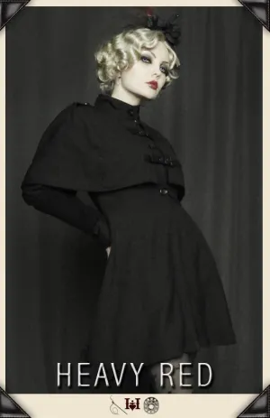 Ophelia Darkly Caped Coat