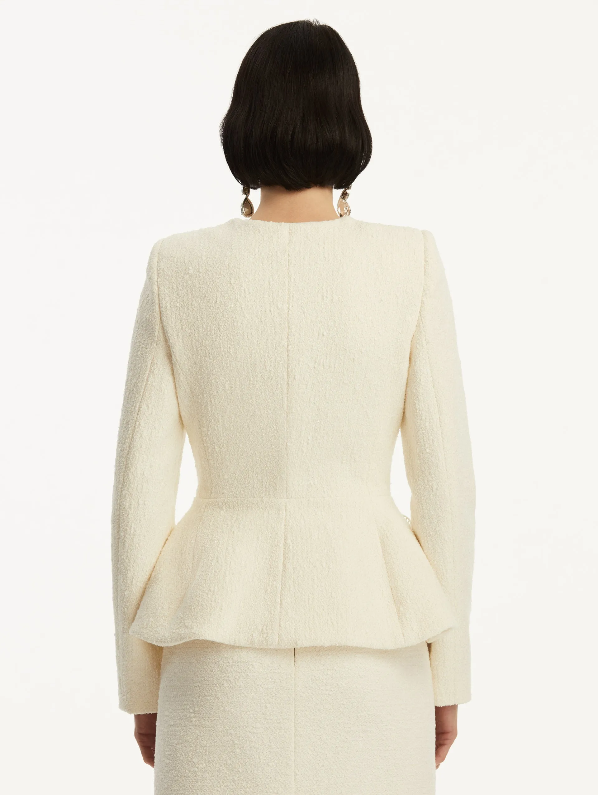 Orchid Embroidered Tweed Jacket