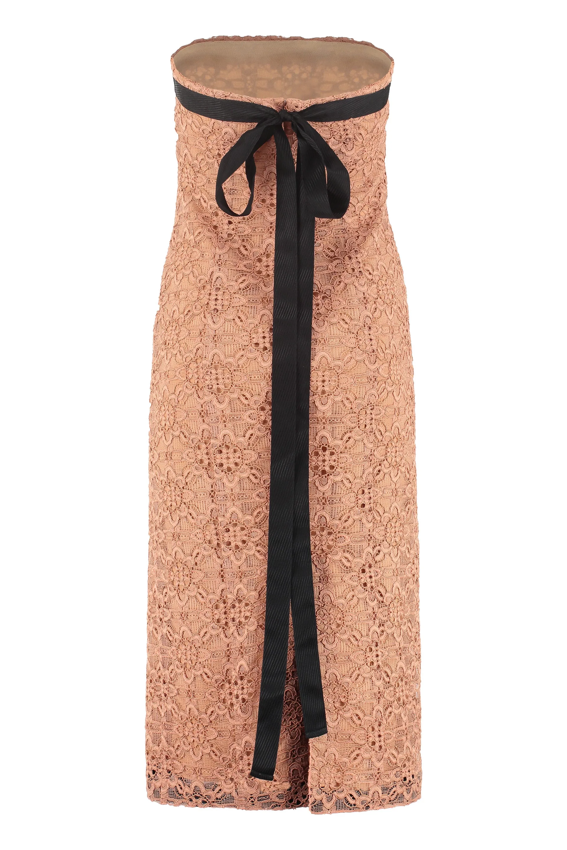 Pinko Off-Shoulder Lace Dress