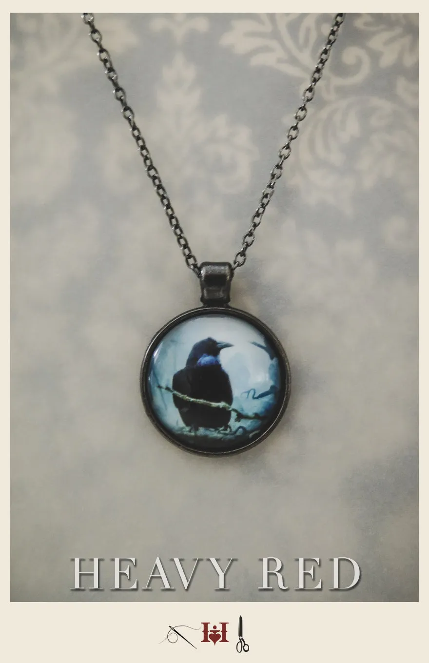 Raven Picture Necklace