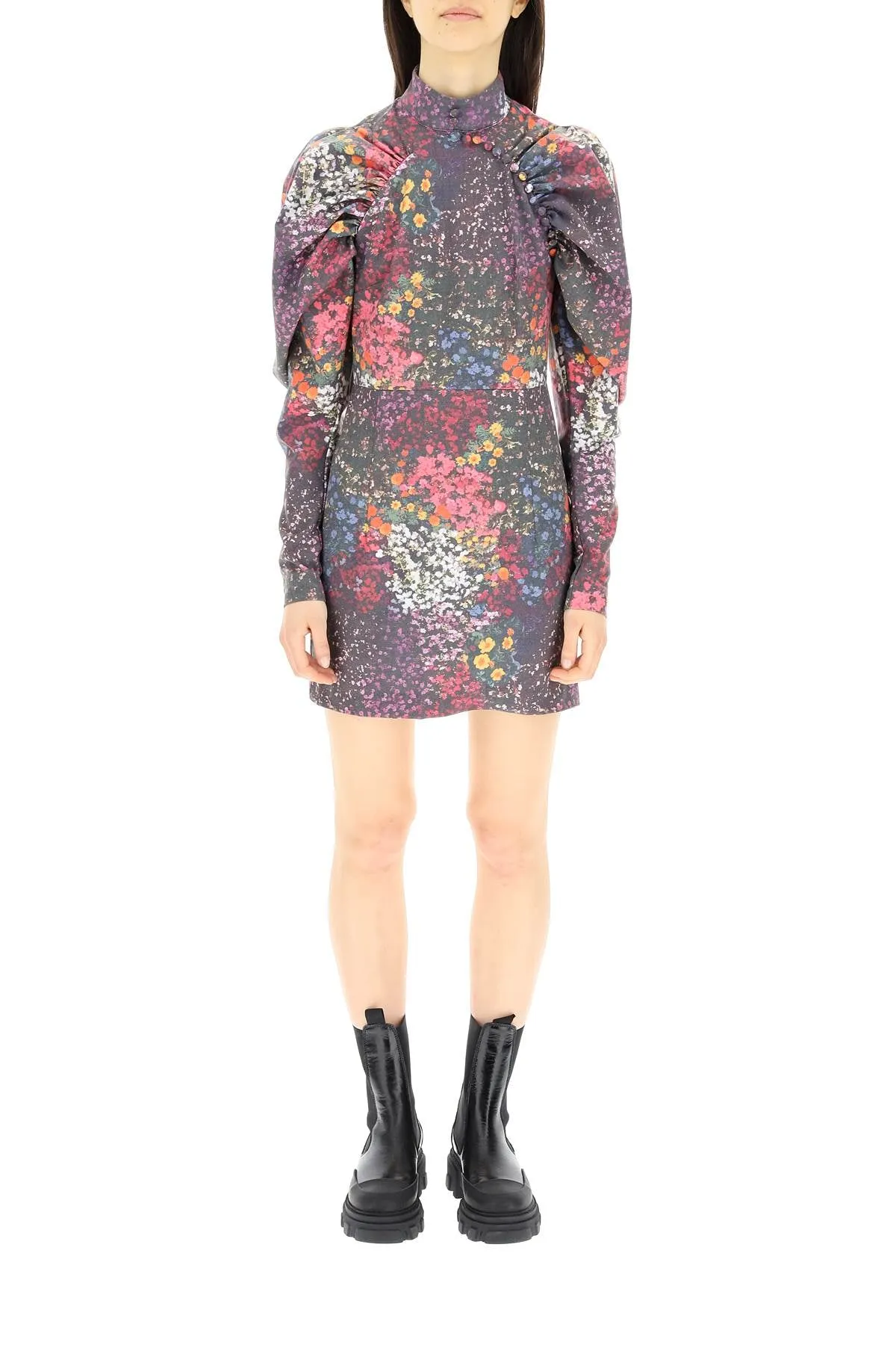 ROTATE Ruched Kim Mini Dress