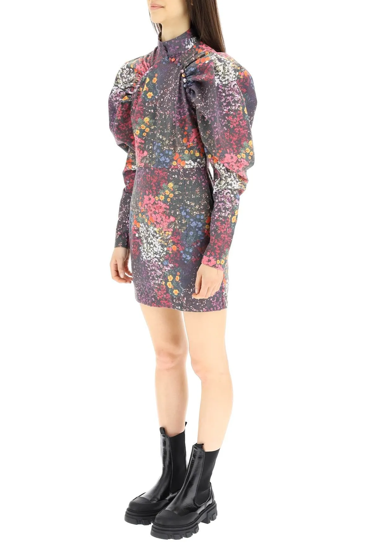 ROTATE Ruched Kim Mini Dress