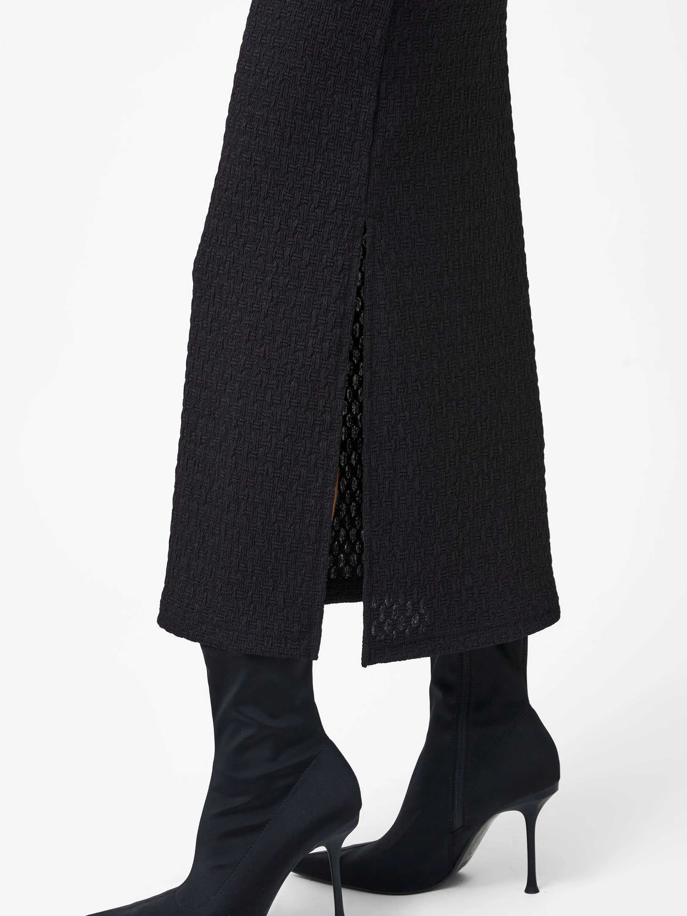 Sadie Textured Boat Neck Dress