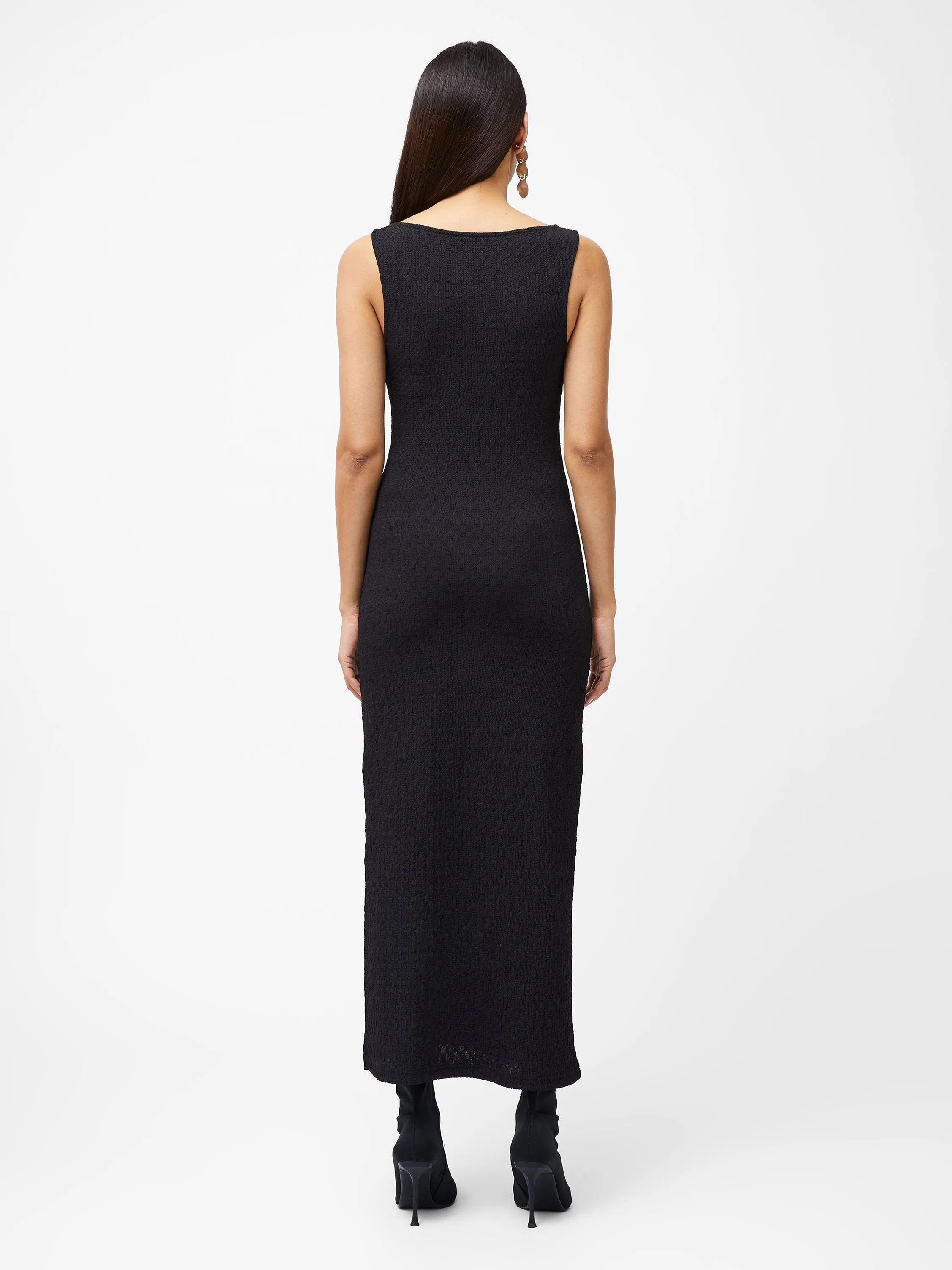 Sadie Textured Boat Neck Dress