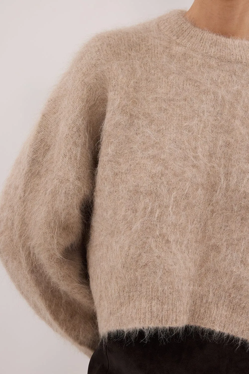 SALMA OAT TUCK SLEEVE JUMPER