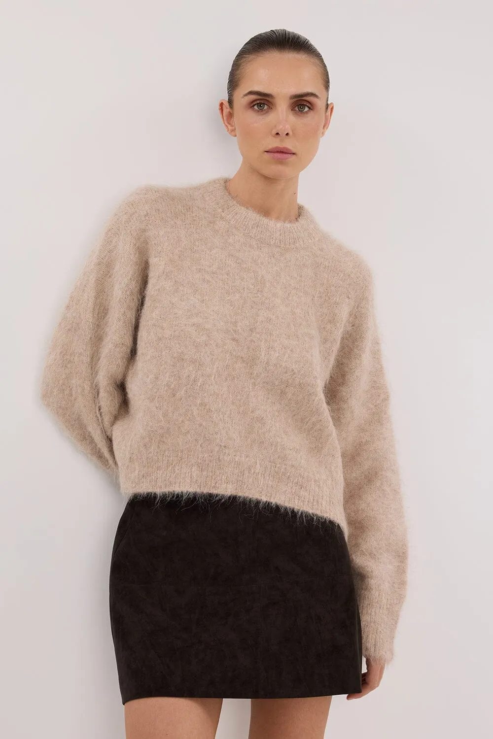SALMA OAT TUCK SLEEVE JUMPER