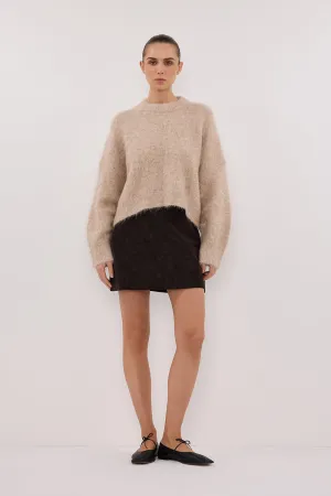 SALMA OAT TUCK SLEEVE JUMPER