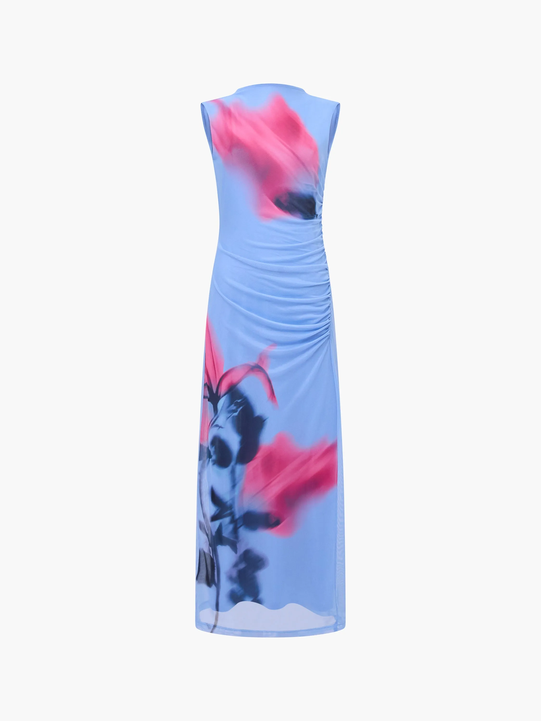 Smokey Placement Sleeveless Floral Maxi Dress