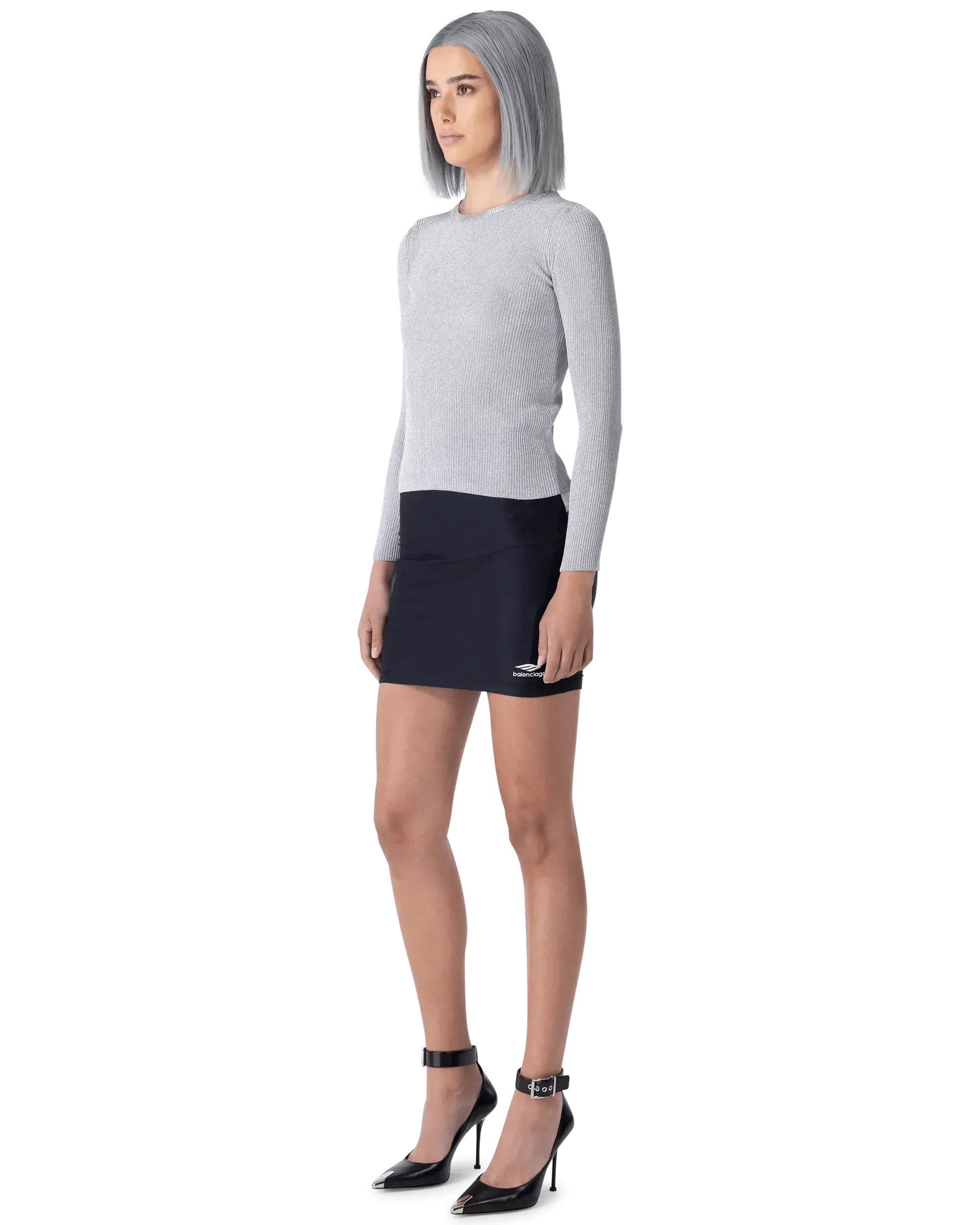 Spandex Tracksuit Short Skirt
