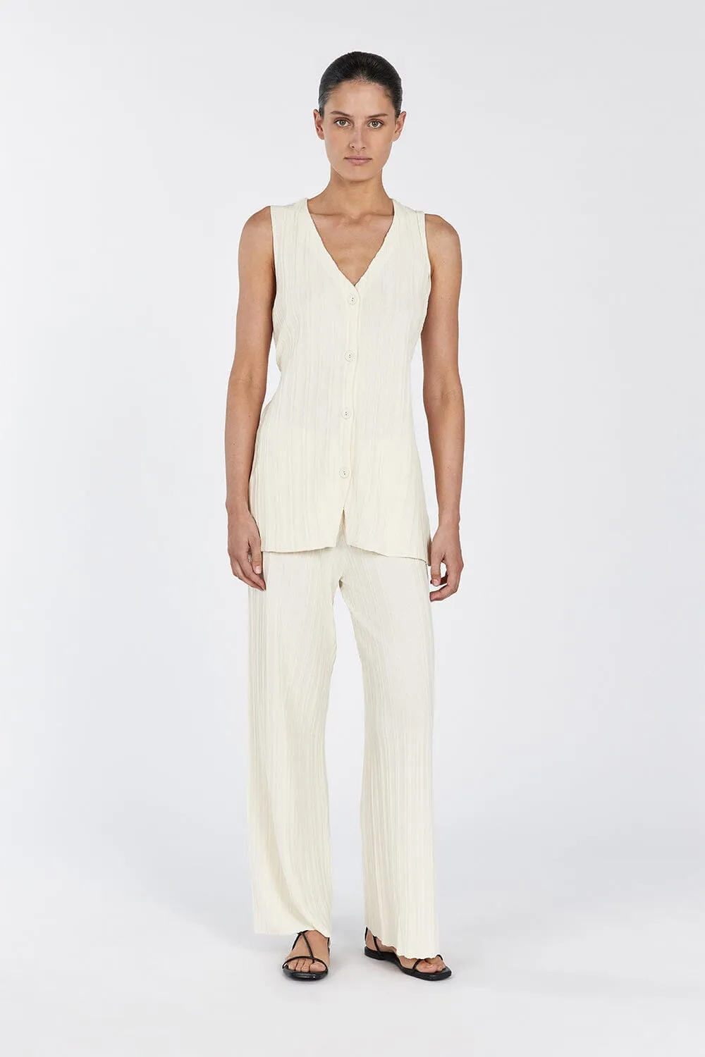 SYLVIA CREAM KNIT PANT