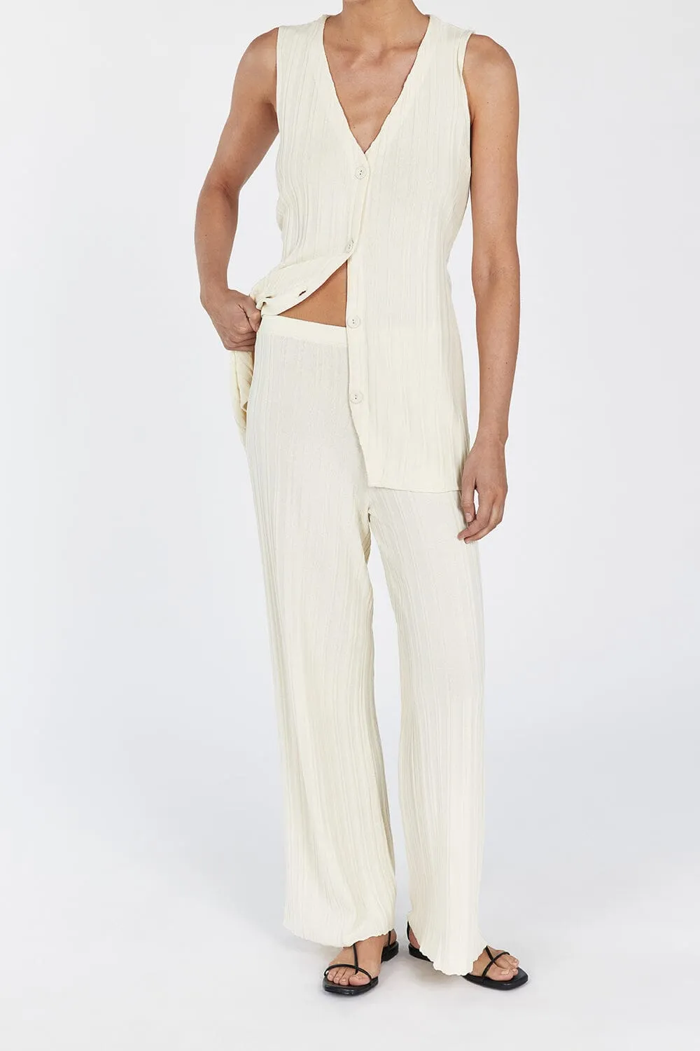 SYLVIA CREAM KNIT PANT