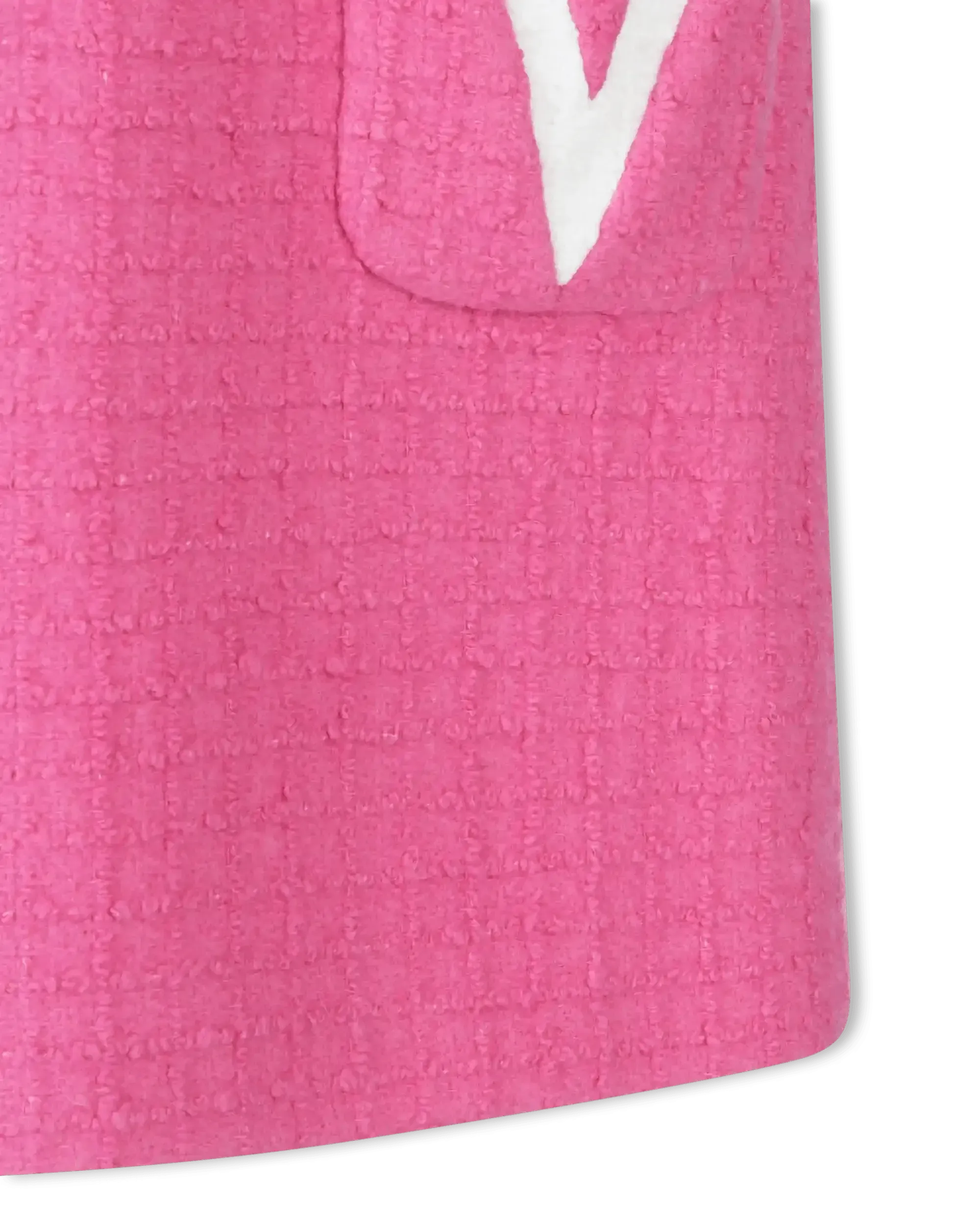 V Logo Tweed Mini Dress