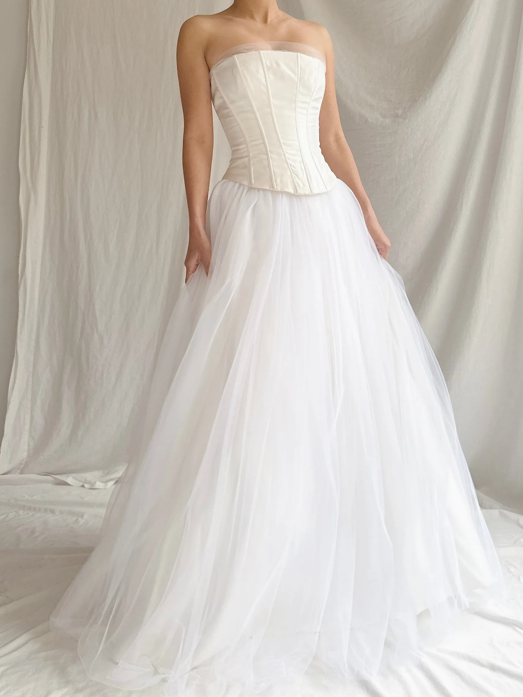Vintage Gunne Sax Strapless Tulle Gown - XS/2