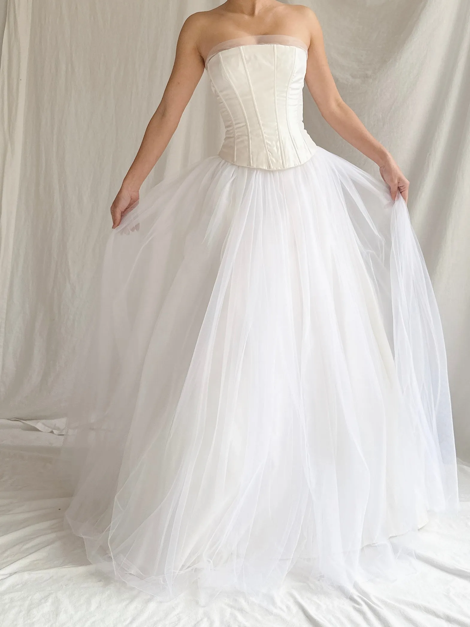 Vintage Gunne Sax Strapless Tulle Gown - XS/2