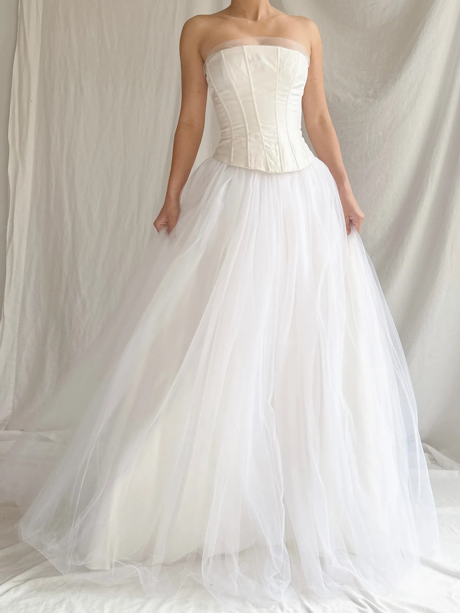 Vintage Gunne Sax Strapless Tulle Gown - XS/2