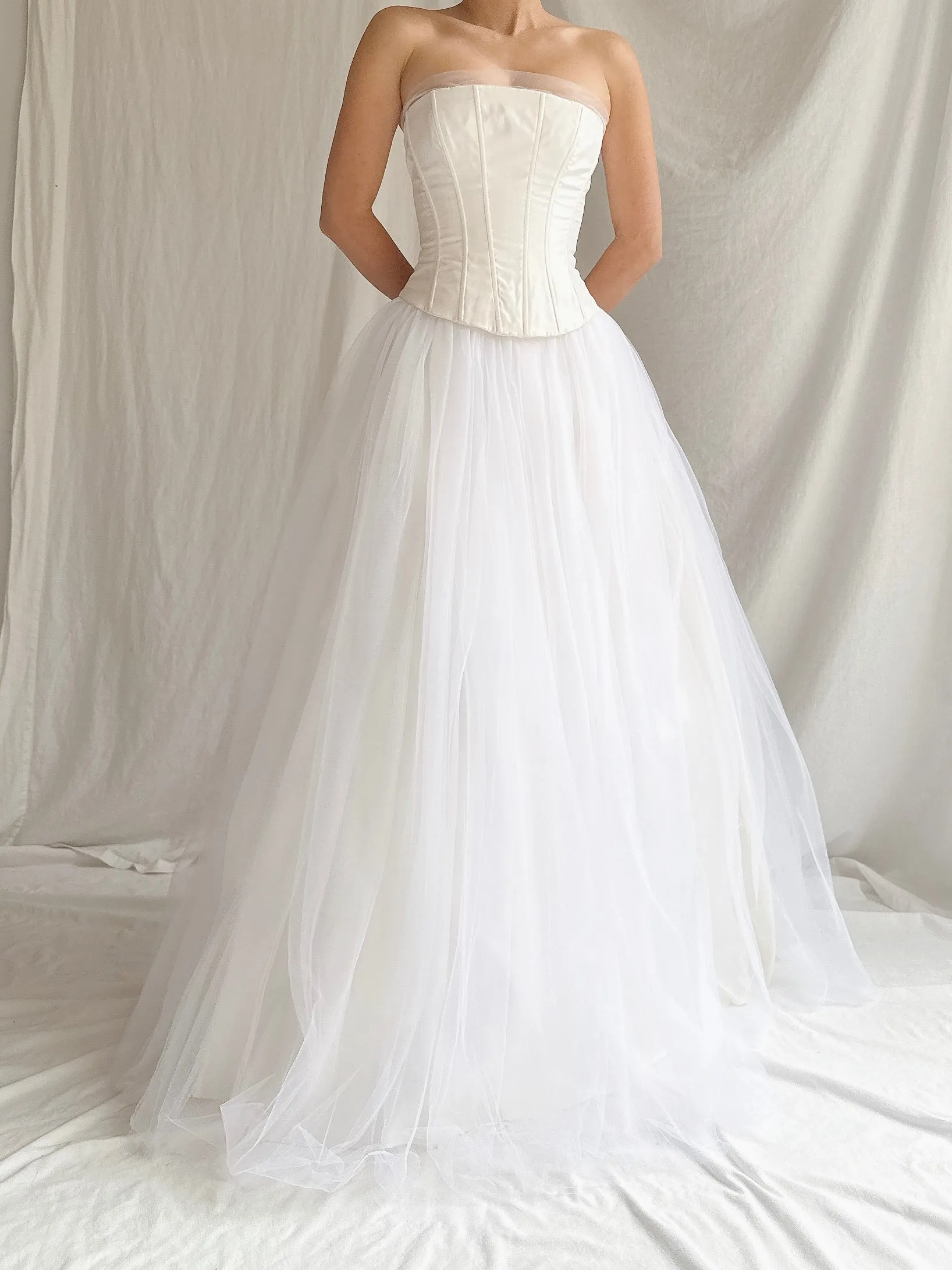 Vintage Gunne Sax Strapless Tulle Gown - XS/2