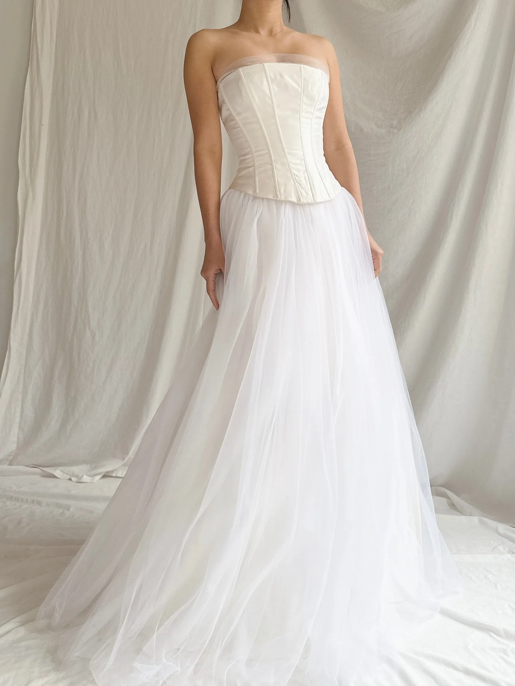 Vintage Gunne Sax Strapless Tulle Gown - XS/2