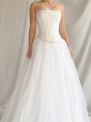 Vintage Gunne Sax Strapless Tulle Gown - XS/2