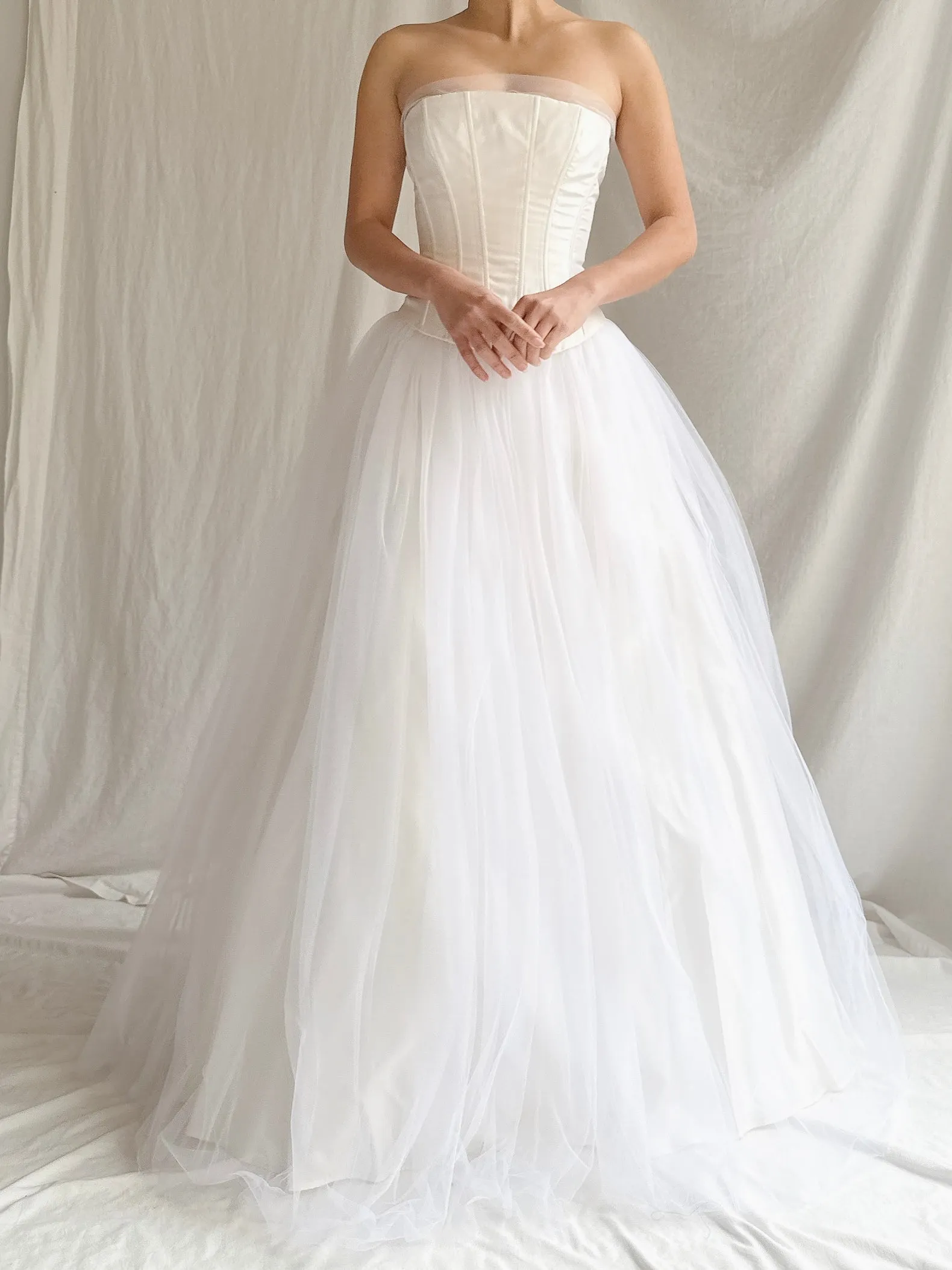 Vintage Gunne Sax Strapless Tulle Gown - XS/2