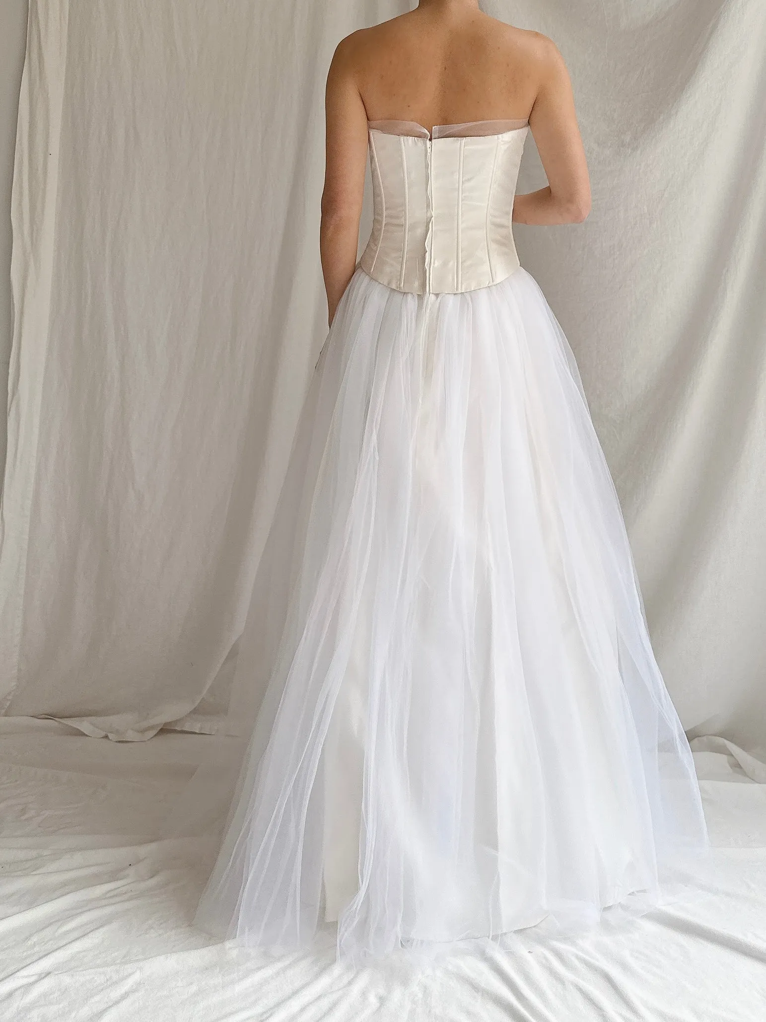 Vintage Gunne Sax Strapless Tulle Gown - XS/2