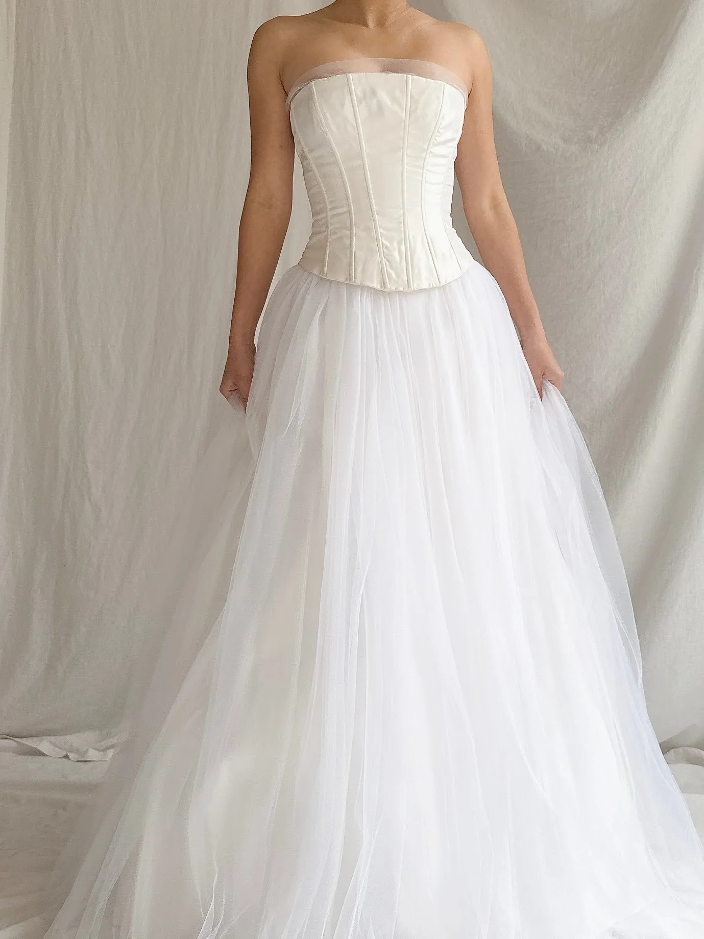 Vintage Gunne Sax Strapless Tulle Gown - XS/2