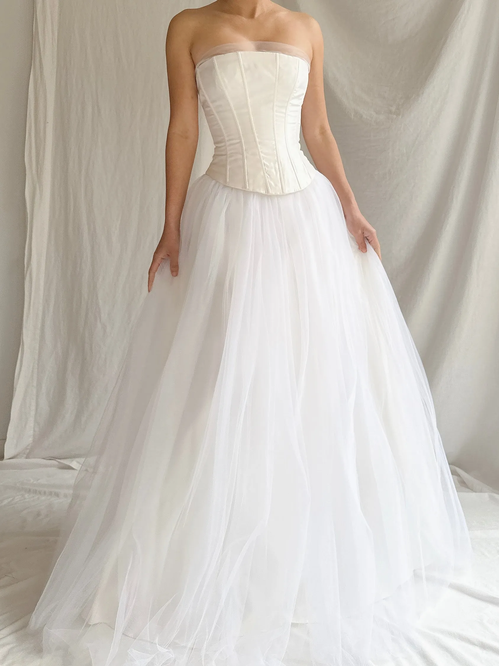Vintage Gunne Sax Strapless Tulle Gown - XS/2