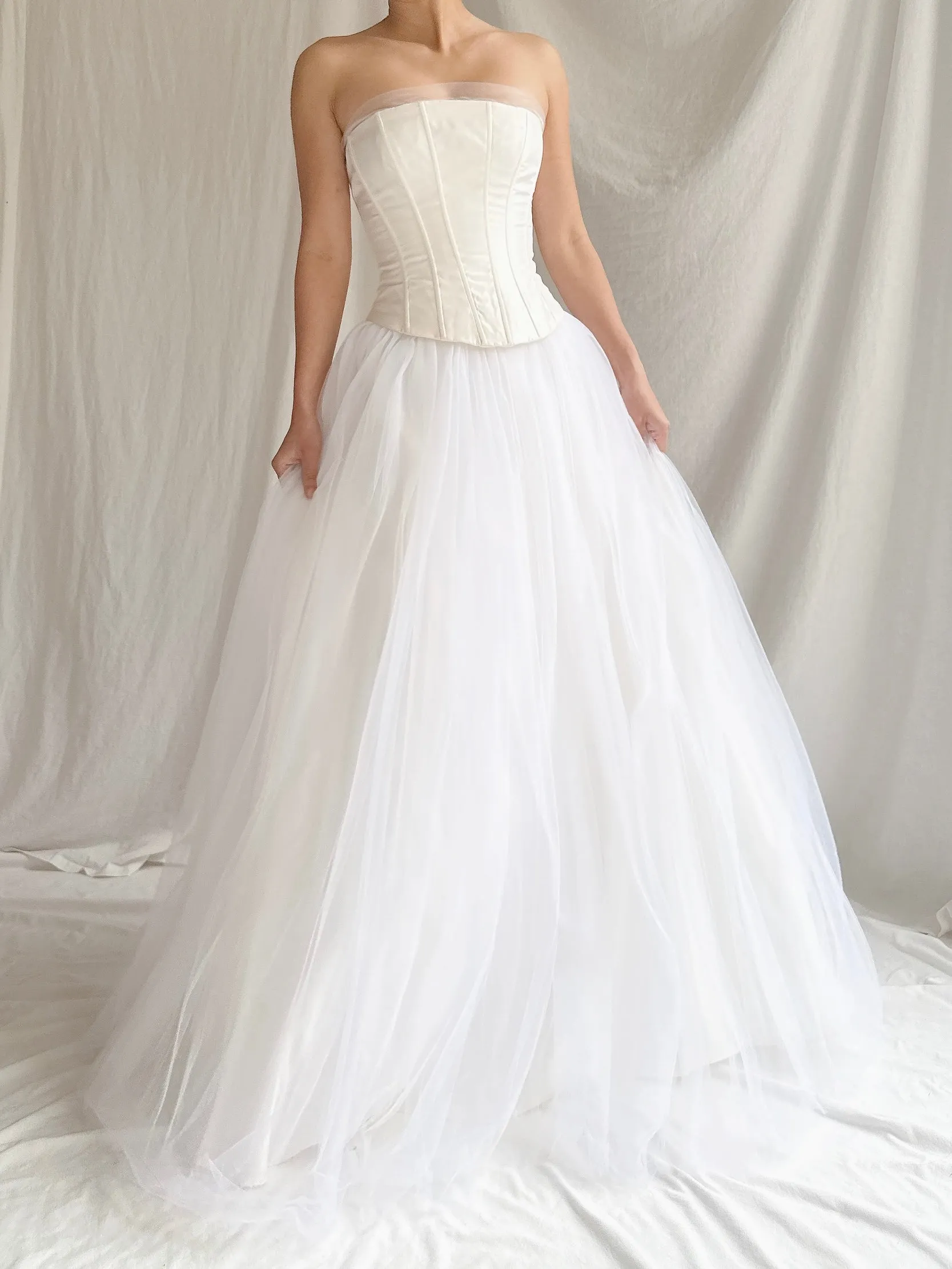 Vintage Gunne Sax Strapless Tulle Gown - XS/2