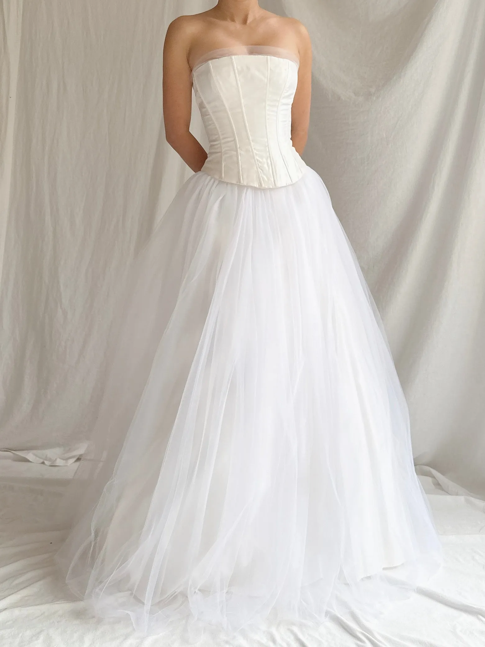 Vintage Gunne Sax Strapless Tulle Gown - XS/2