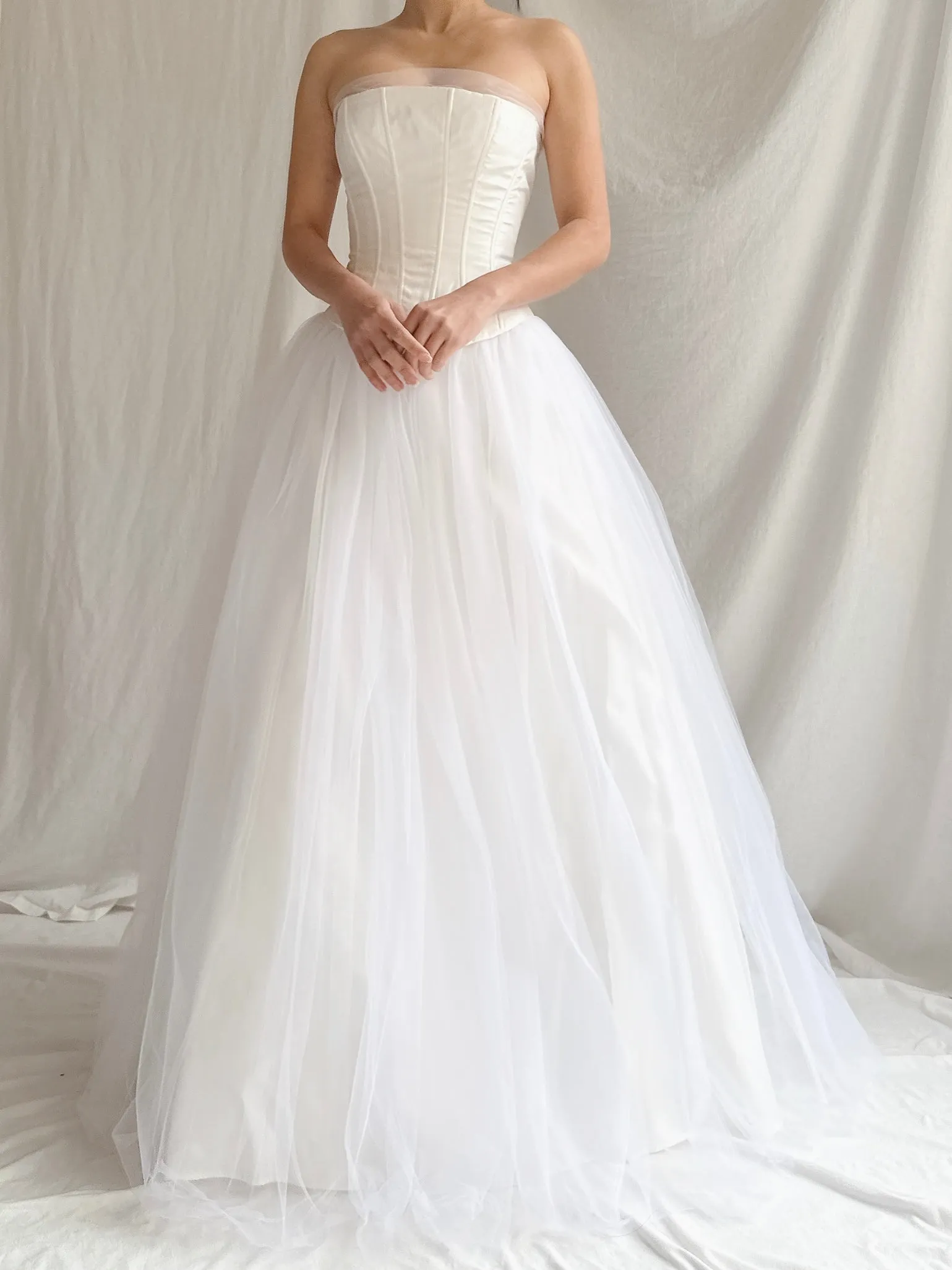 Vintage Gunne Sax Strapless Tulle Gown - XS/2