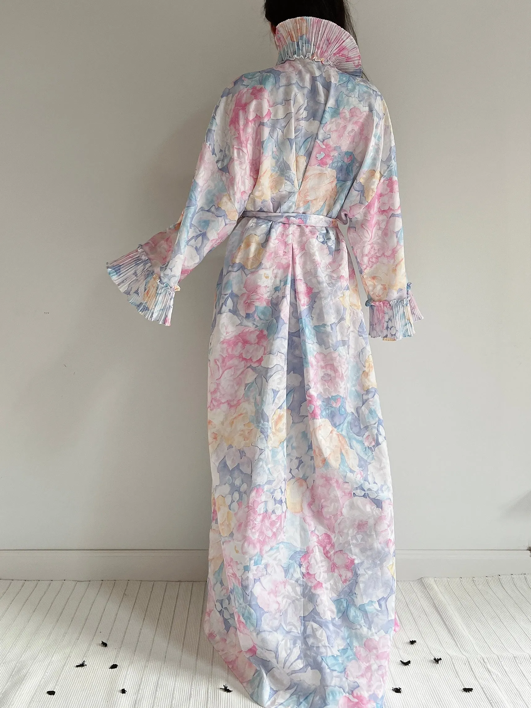 Vintage Mary McFadden Pastel Florals Duster - OSFM