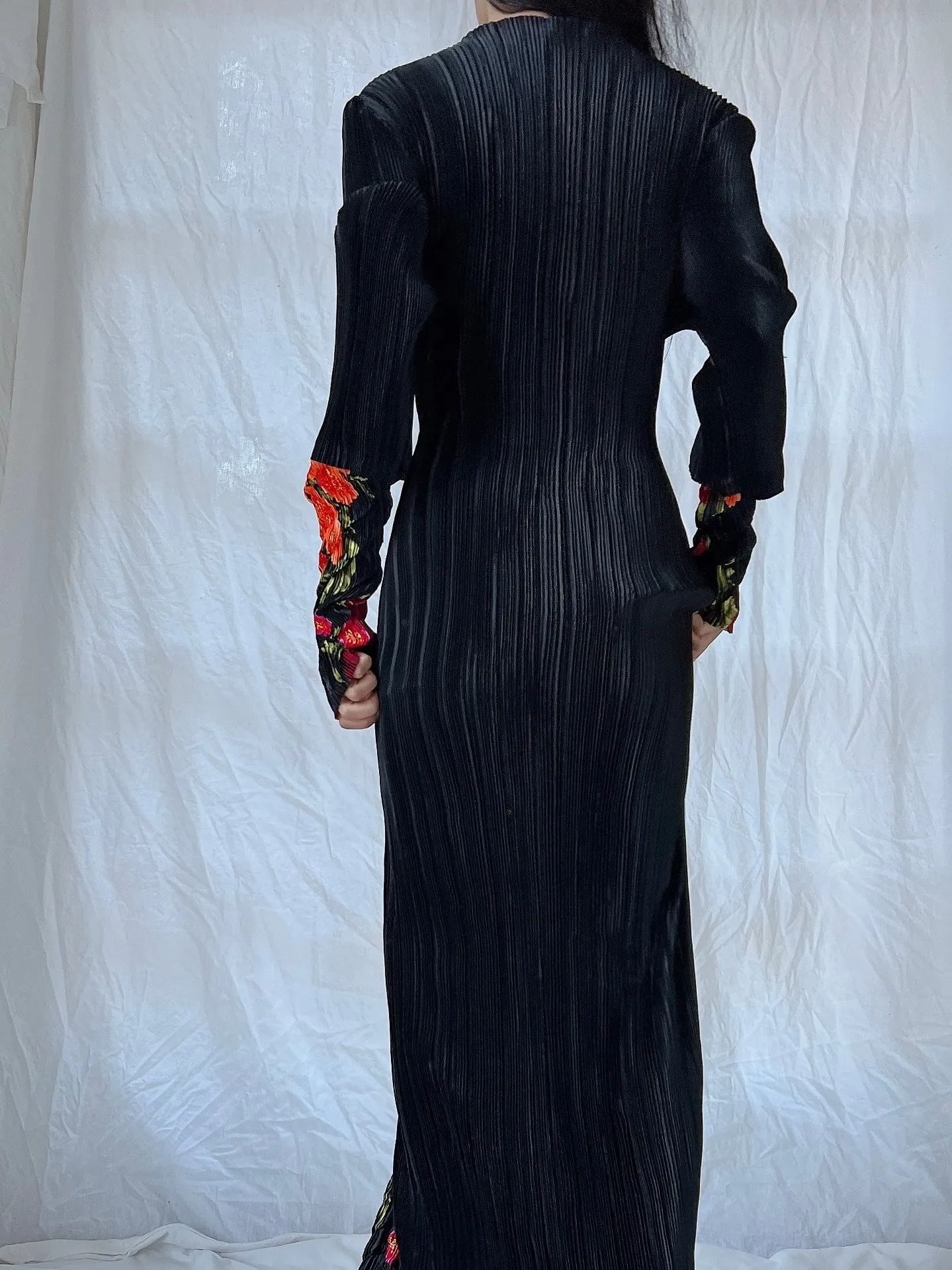 Vintage Mashiah Pleated Gown - M/L