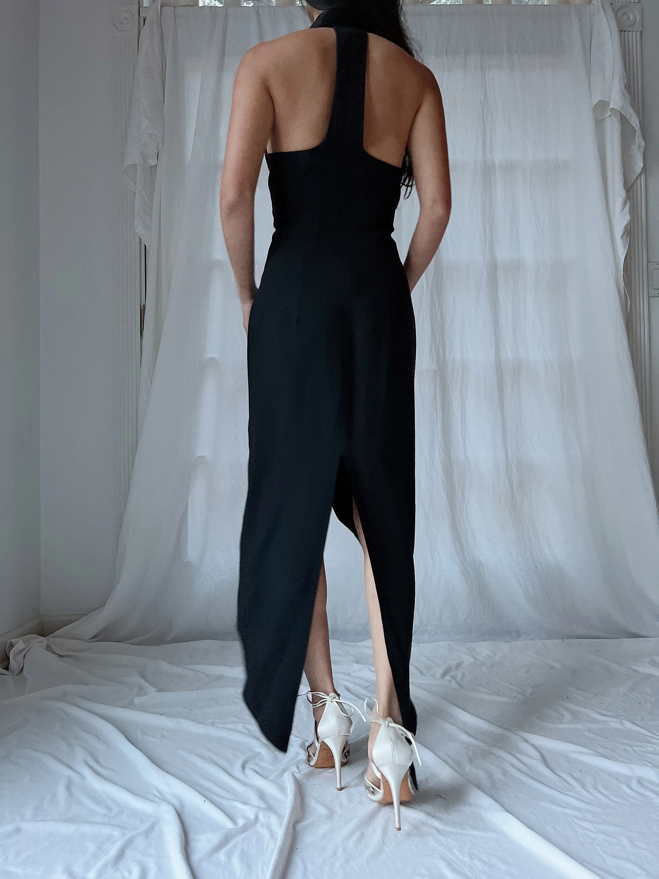 Vintage Tuxedo Dress - S/M