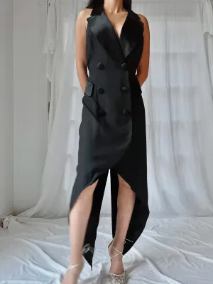 Vintage Tuxedo Dress - S/M