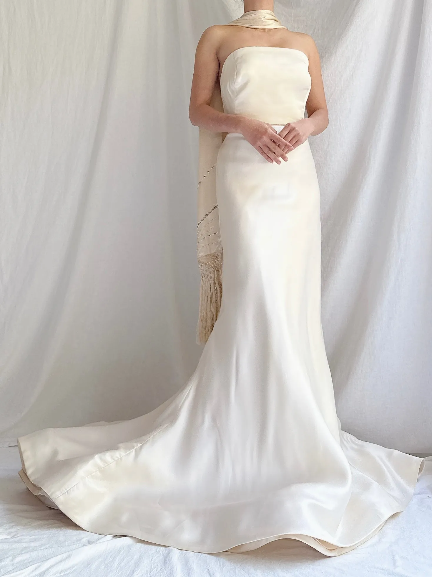 Vintage Vera Wang Silk Satin Gown - XS/S