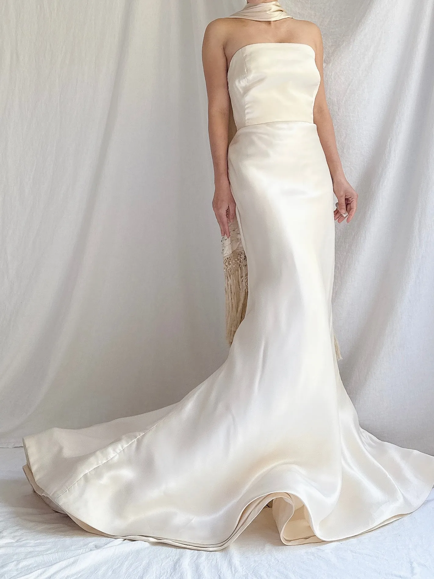 Vintage Vera Wang Silk Satin Gown - XS/S