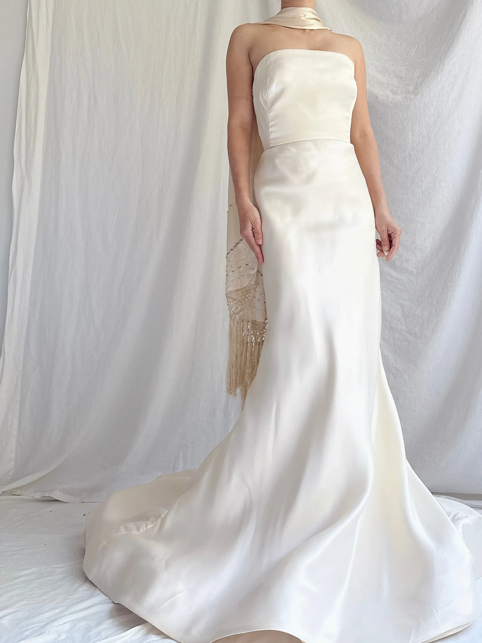 Vintage Vera Wang Silk Satin Gown - XS/S
