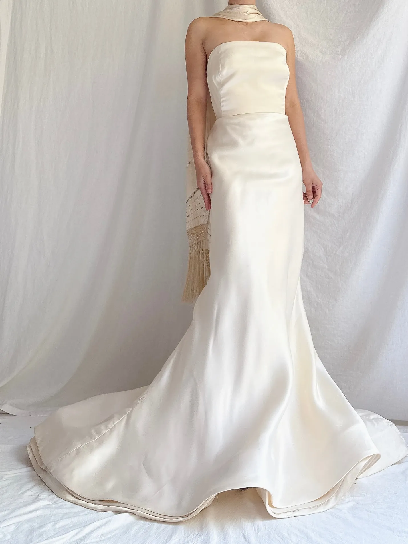 Vintage Vera Wang Silk Satin Gown - XS/S